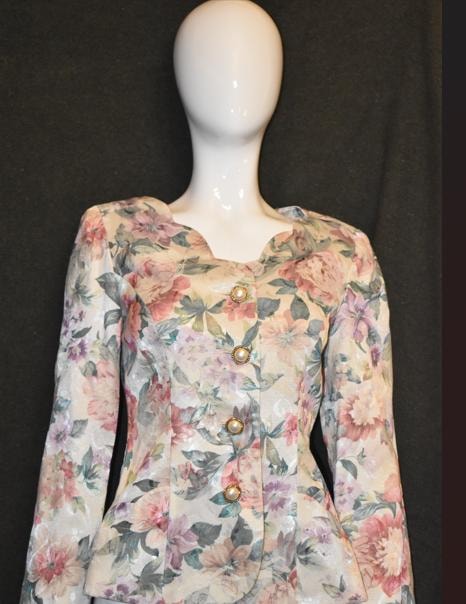 Classics by Valerie Stevens Floral Brocade Jacket