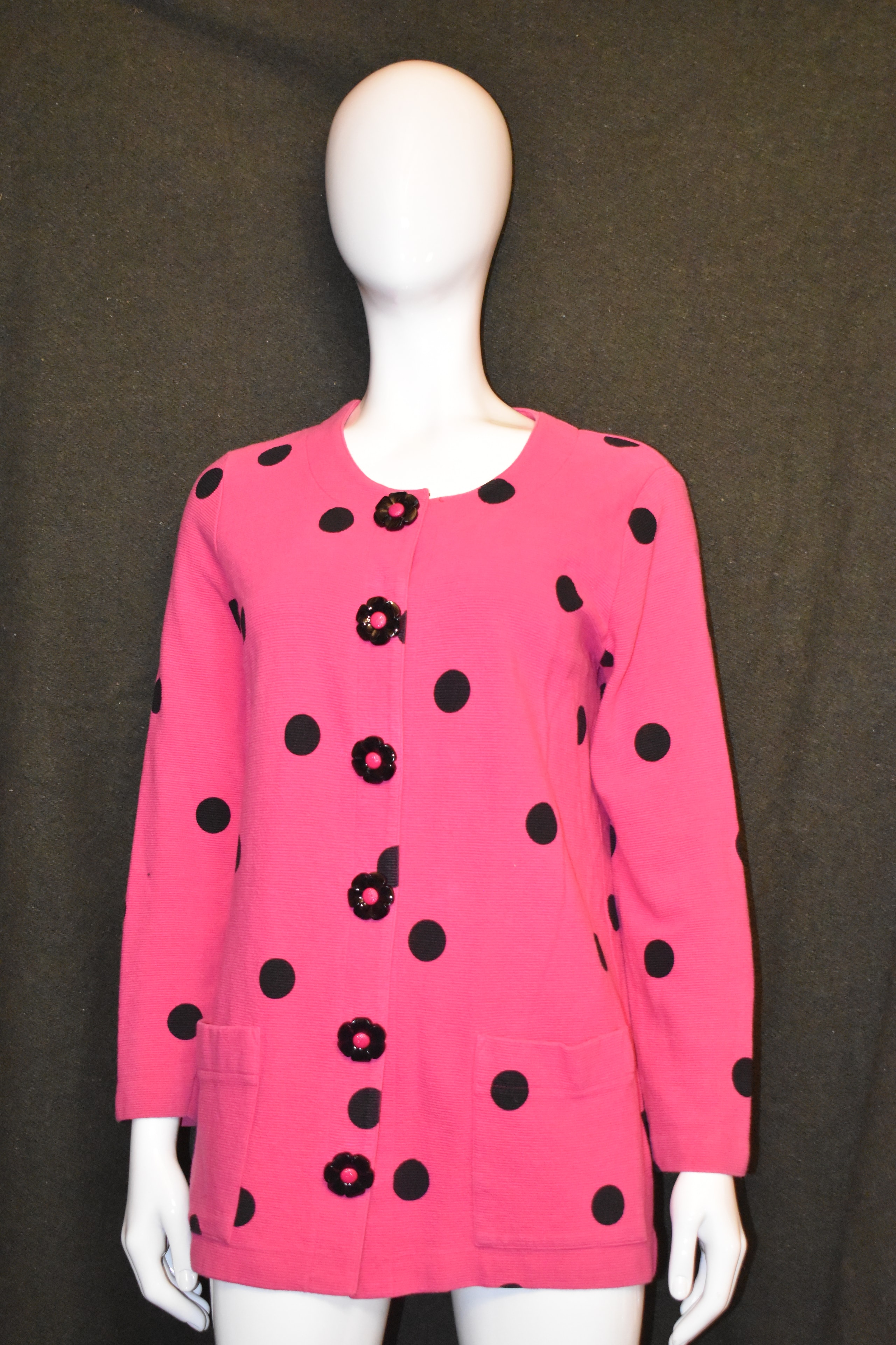 Outlander Hot Pink Polka Dot Jacket