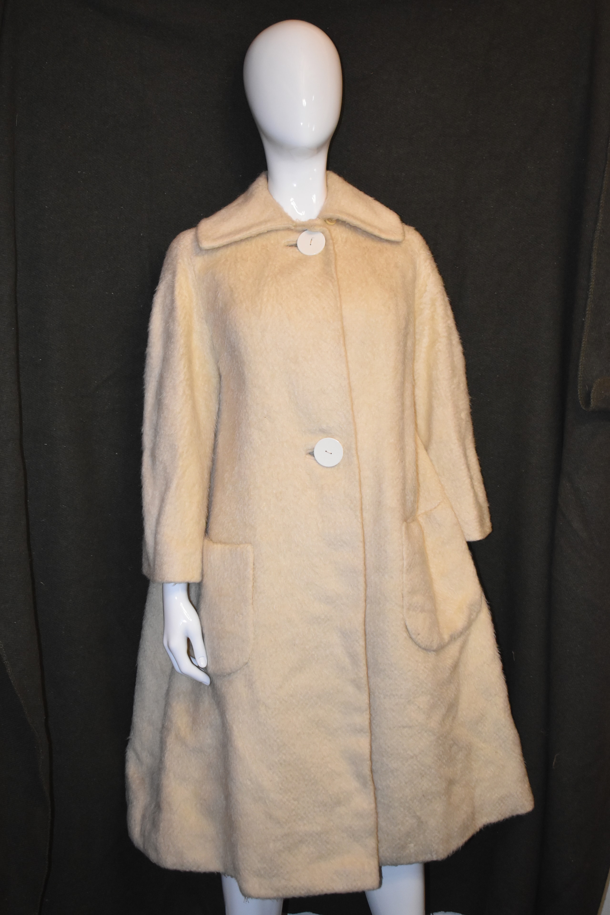 Hélène Roy Oatmeal Wool Mod Coat